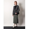 Reversible wool cardigan with gg intarsia