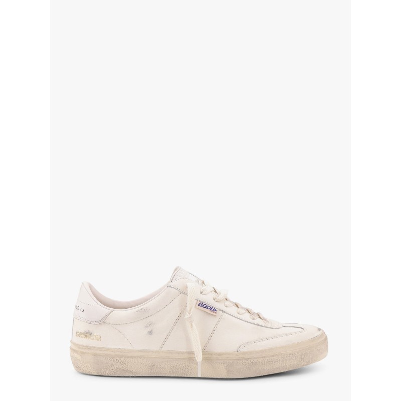 Soul star leather low-top sneakers with used effect
