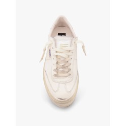 Soul star leather low-top sneakers with used effect