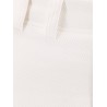Cotton and linen skirt with diagonal motif