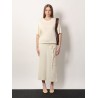 Cotton t-shirt dress with belt
