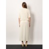 Cotton t-shirt dress with belt