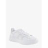 Leather sneakers with glittered patch