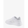 Leather sneakers with glittered patch