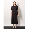 Cotton t-shirt dress with belt