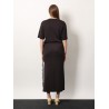 Cotton t-shirt dress with belt