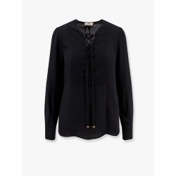 Viscose shirt with laces