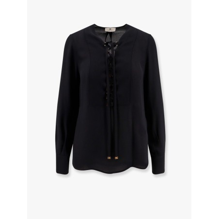 Viscose shirt with laces