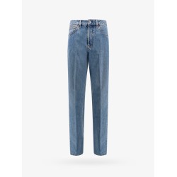Cotton jeans with rossa ancora back logo patch