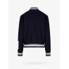 Wool blend bomber with embroidered logo