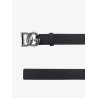 Leather logoed belt