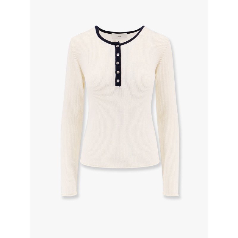 Ribbed fabric sweater