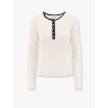 Ribbed fabric sweater