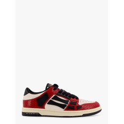 Snake skel top low leather sneakers with iconic bones