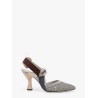 Colibrì mesh slingback with FF embroidery