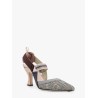 Colibrì mesh slingback with FF embroidery