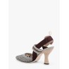 Colibrì mesh slingback with FF embroidery