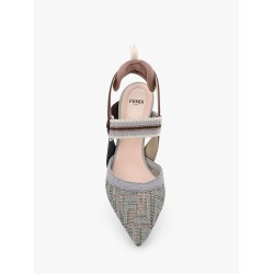 Colibrì mesh slingback with FF embroidery