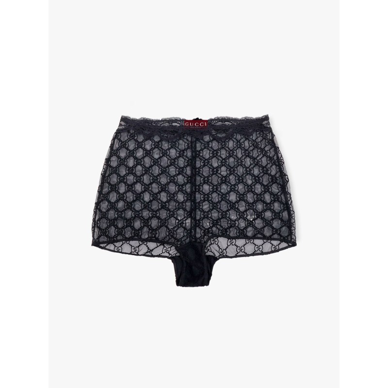 Lace culottes with all-over gg motif