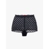 Lace culottes with all-over gg motif