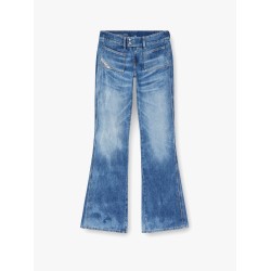 D-hush partially organic cotton flared jeans with back logo patch