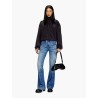 D-hush partially organic cotton flared jeans with back logo patch