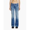 D-hush partially organic cotton flared jeans with back logo patch