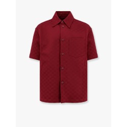 Gg jacquard oversize cotton shirt
