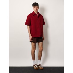 Gg jacquard oversize cotton shirt
