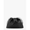 Leather clutch with intrecciato motif