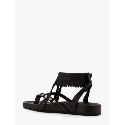 Flat leather sandals