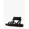 Flat leather sandals