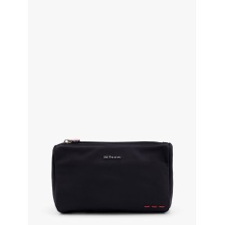 Nylon beauty case with metal logo