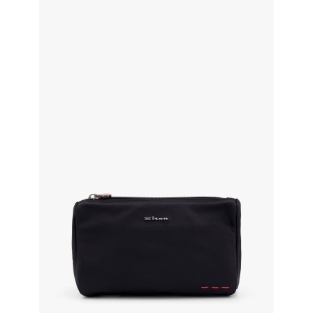 Nylon beauty case with metal logo