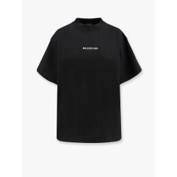 Cropped t-shirt with logo embroidery