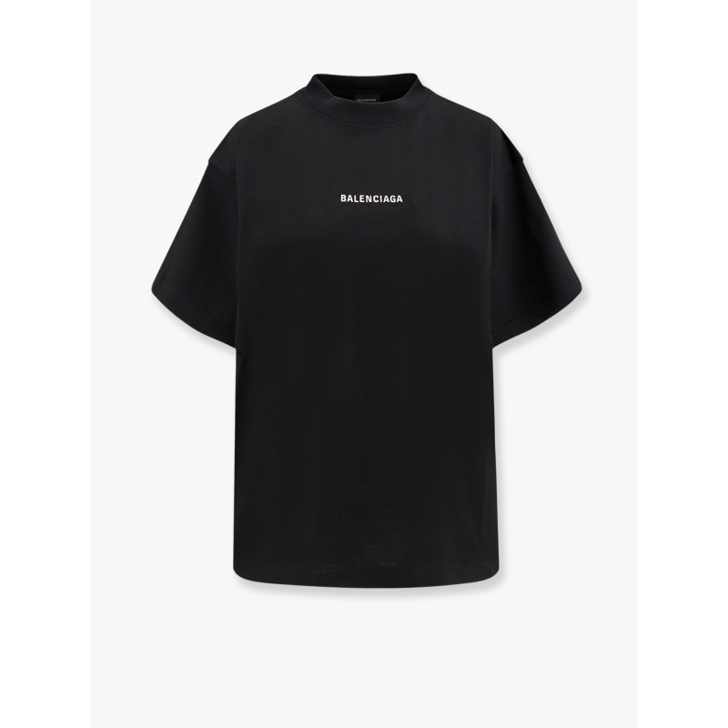 Cropped t-shirt with logo embroidery