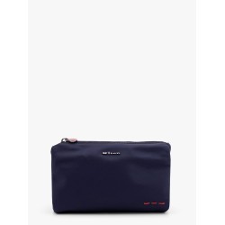 Nylon beauty case with metal logo