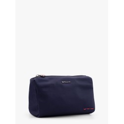 Nylon beauty case with metal logo