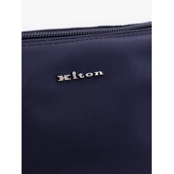 Nylon beauty case with metal logo