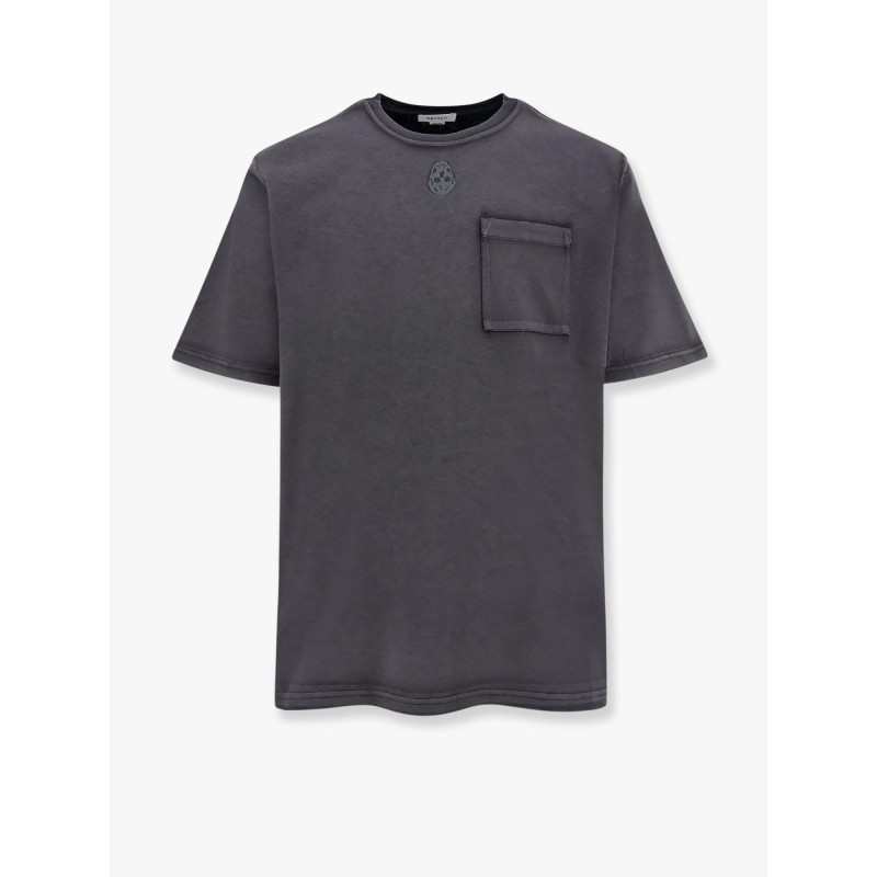 Cotton t-shirt with frontal iconic skull