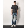 Cotton t-shirt with frontal iconic skull