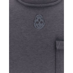 Cotton t-shirt with frontal iconic skull