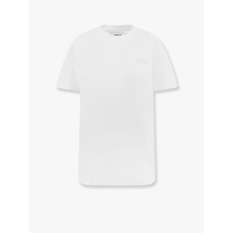 Cotton t-shirt with back glittered print