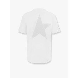 Cotton t-shirt with back glittered print