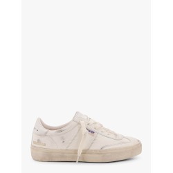 Soul star low-top leather sneakers with used effect