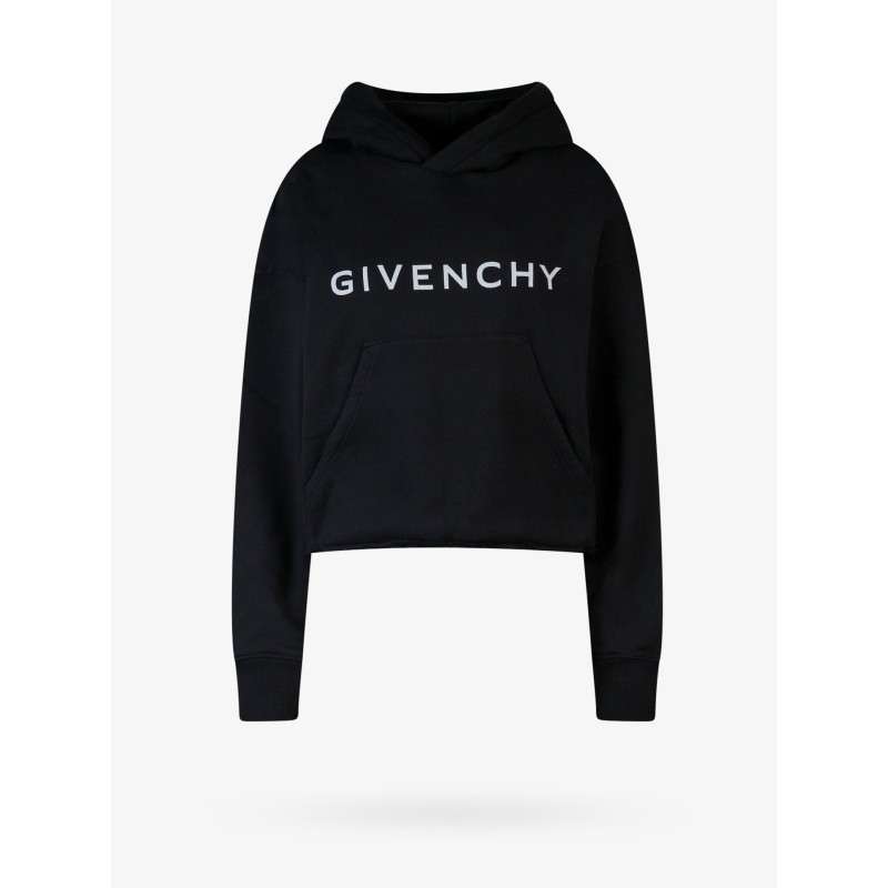 Cotton sweatshirt with givenchy print