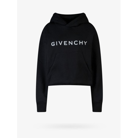 Cotton sweatshirt with givenchy print