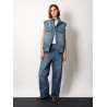 Spiral stone washed jeans