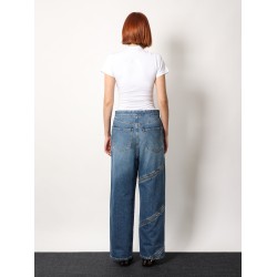 Spiral stone washed jeans