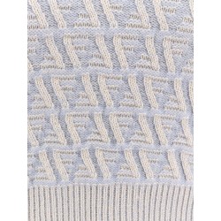 Ff cashmere and wool polo shirt